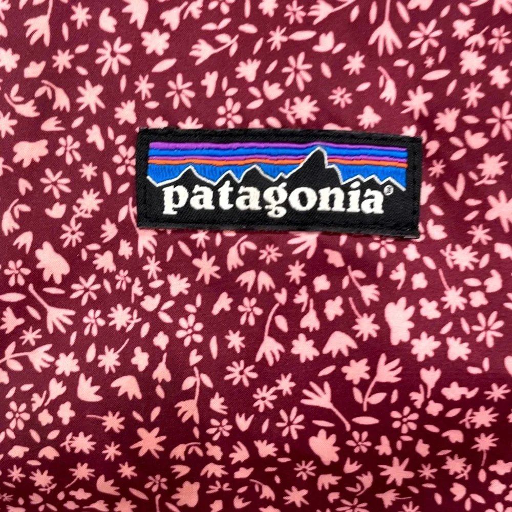Patagonia Reversible Down Sweater Hoody Jacket Girls 5-7 Puffer Windproof Travel